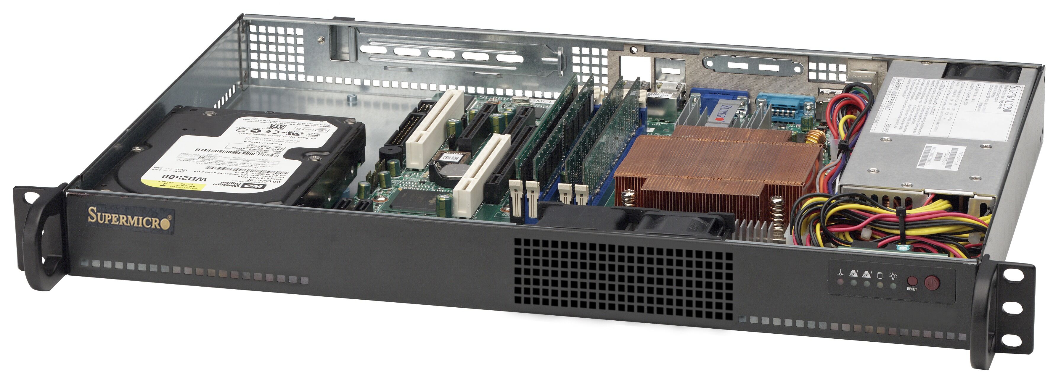Supermicro Chassis SuperChassis 1U CSE-510-203B Black