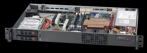 Supermicro Chassis SuperChassis 1U CSE-510T-203B Black