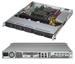 Supermicro Chassis SuperChassis 1U CSE-113MFAC2-605CB