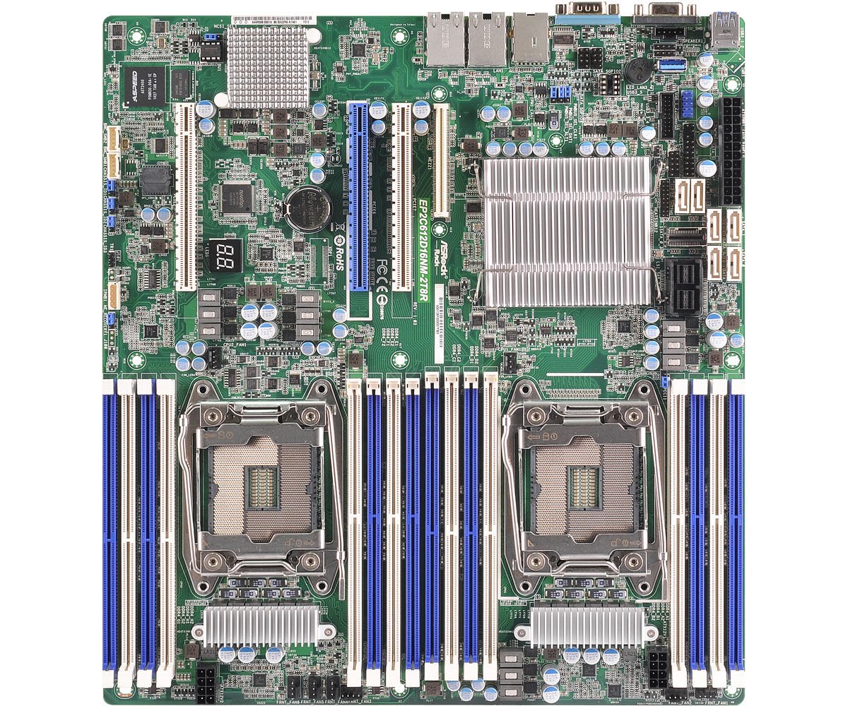 ASRock Mainboard EP2C612D16NM-2T8R E-ATX Dual Sockel 2011 Single