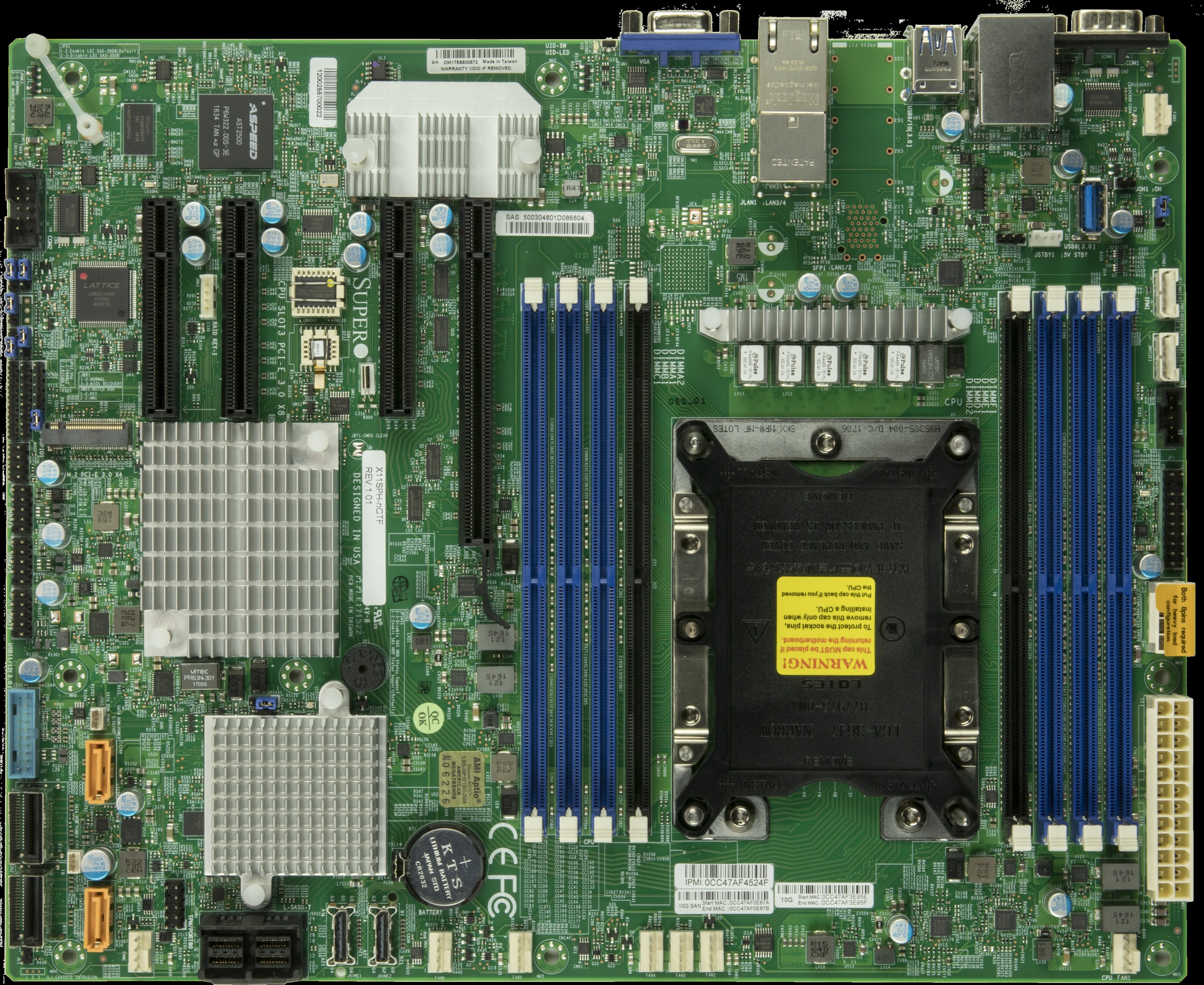 Supermicro Mainboard X11SPH-nCTF ATX Sockel 3647 Single