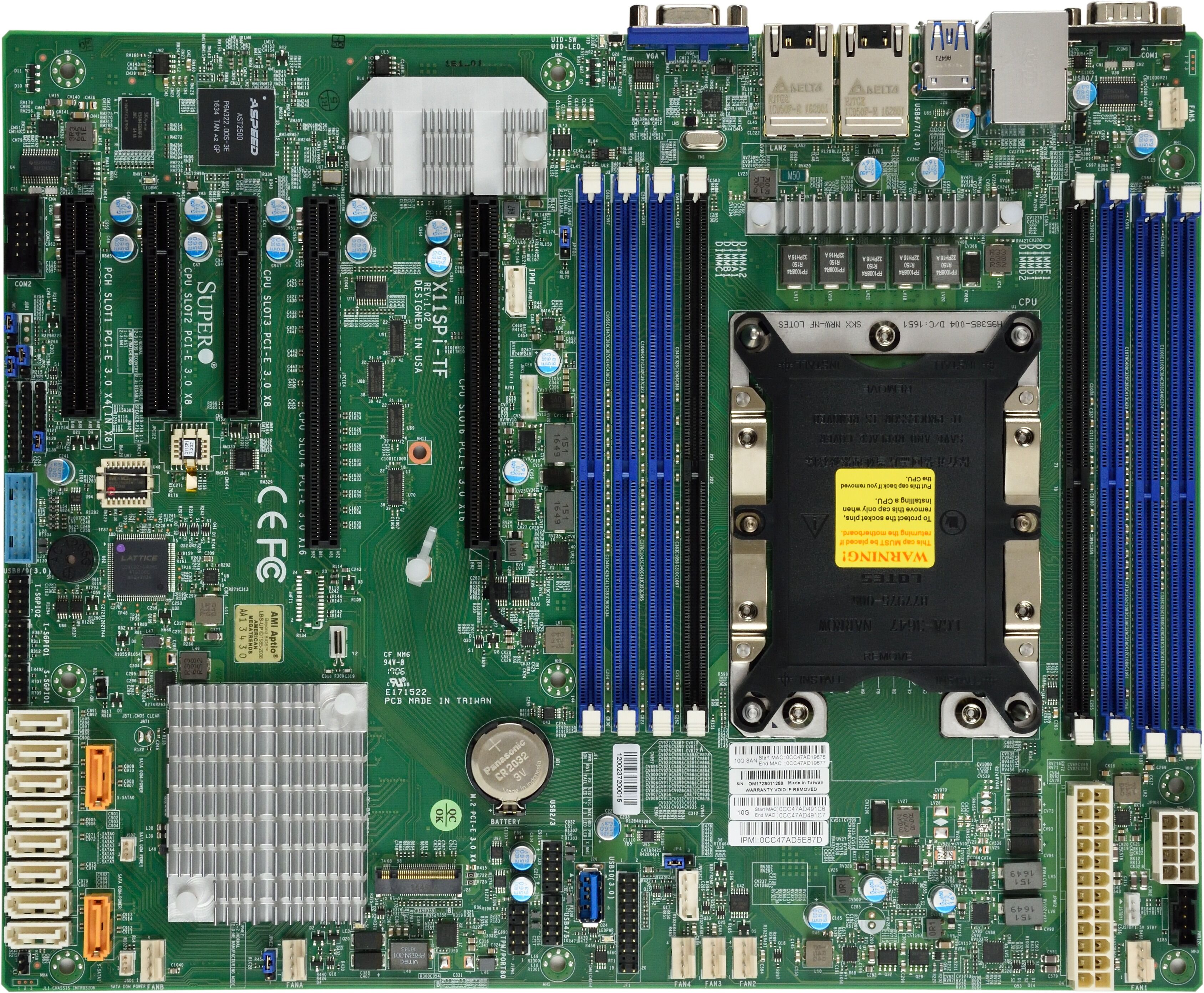 Supermicro Mainboard X11SPi-TF ATX Sockel 3647 Bulk