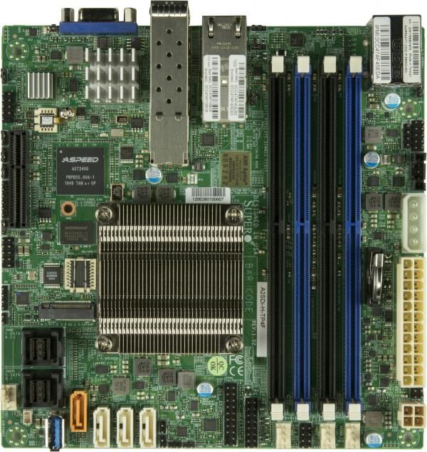 Supermicro Mainboard A2SDi-H-TP4F mini-ITX Atom C3958 (16C/16T) 2.0 GHz Single