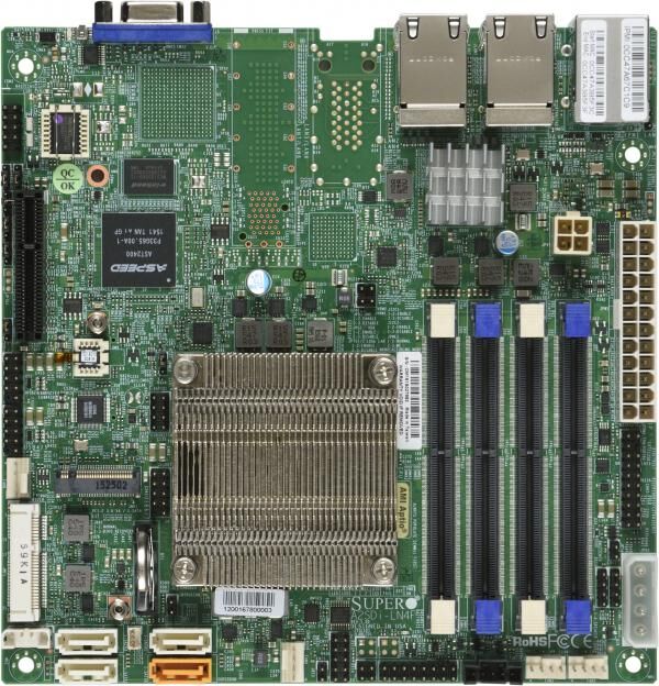 Supermicro Mainboard A2SDi-LN4F mini-ITX Atom C3850 (12C/12T) 2.1 GHz Single