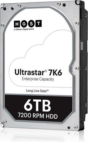 Hitachi HGST Ultrastar 7K6 HUS726T6TALE6L4 6000 GB 3,5" 88,9mm 7200rpm SATA-3 24/7 512e SE