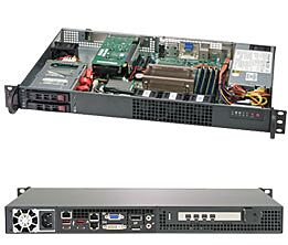 Supermicro Barebone SuperServer Black 1U Single Sockel 1151 SYS-1019C-HTN2