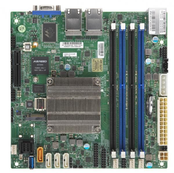 Supermicro Mainboard A2SDi-4C-HLN4F mini-ITX Atom C3558 (4C/4T) 2.2 GHz Bulk