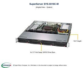 Supermicro Barebone SuperServer 1U Single Sockel 1151 SYS-5019C-M