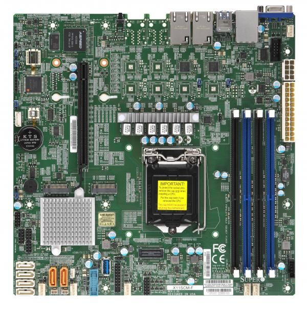 Supermicro Mainboard X11SCM-F micro-ATX Sockel 1151 Bulk