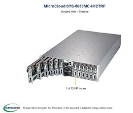 Supermicro Barebone MicroCloud 3U Single Sockel 1155 SYS-5039MC-H12TRF