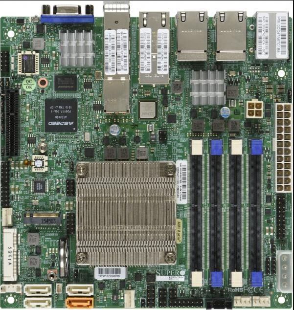 Supermicro Mainboard A2SDI-16C-TP8F mini-ITX Atom C3958 (16C/16T) 2.0 GHz Single