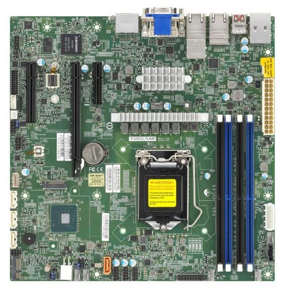 Supermicro Mainboard X12SCZ-TLN4F micro-ATX Sockel 1200 Bulk