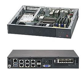 Supermicro Barebone SuperServer 1U Intel Atom C3958 (16C/16T) 2 GHz SYS-E300-9A-16CN8TP