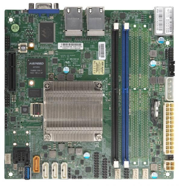 Supermicro Mainboard A2SDi-2C-HLN4F mini-ITX Atom C3338 (2C/2T) 1.5 GHz Bulk