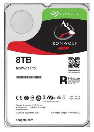 Seagate IronWolf NAS +Rescue ST8000VN004 8000 GB 3,5" 88,9mm 7200rpm SATA-3 24/7 512e