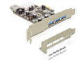 Delock PCIe 3 x extern + 1 x intern USB 3.0 USB Adapter 89281