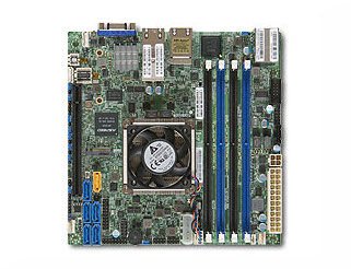 Supermicro Mainboard X10SDV-4C+-TLN4F mini-ITX Xeon D-1518 (4C/8T) 2.2 GHz Bulk