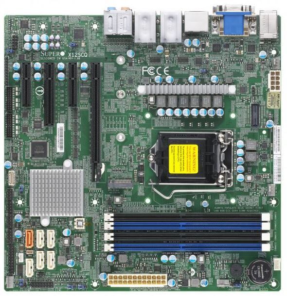 Supermicro Mainboard X12SCQ micro-ATX Sockel 1200 Single