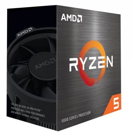 AMD CPU Ryzen 5 5600X (6C/12T) 3.7 GHz (4.6 GHz Turbo) Box Sockel AM4 TDP 65W