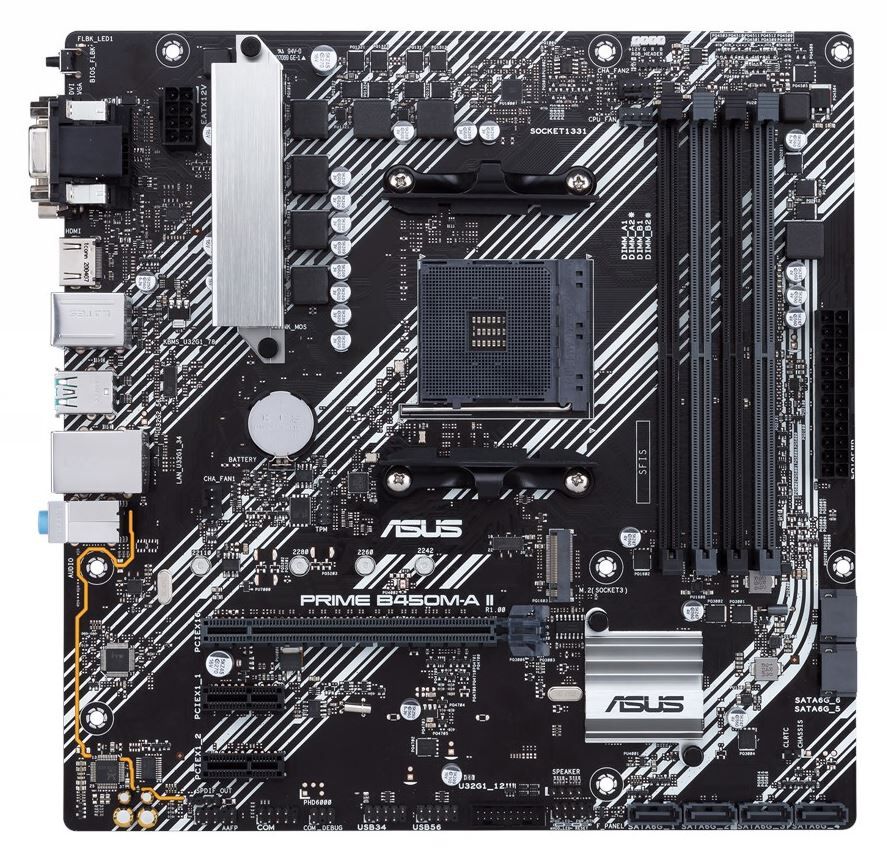 ASUS Mainboard PRIME B450M-A II micro-ATX Sockel AM4 Retail