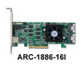 Areca Raid Controller ARC-1886-16I 16-Port Tri Mode PCIe 4.0 x8 2x SFF 8654 LP