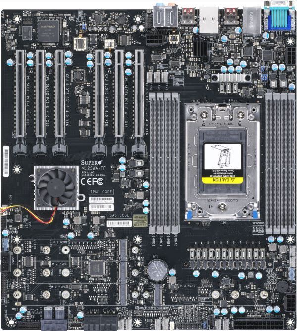 Supermicro Mainboard M12SWA-TF E-ATX Sockel SP3 Single