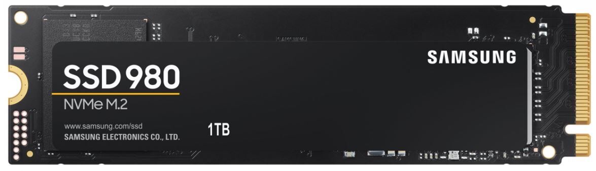 Samsung 980 MZ-V8V1T0BW 1000 GB 0,34 DWPD M.2 2280 PCIe 3.0 x4 (NVMe) SSD 256bit AES