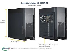 Supermicro Barebone SuperWorkstation 5U Single Sockel SP3 AS-5014A-TT