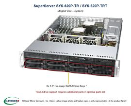 Supermicro Barebone Mainstream SuperServer 2U Dual Sockel 4189 SYS-620P-TRT