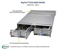 Supermicro Barebone BigTwin SuperServer 2U Dual Sockel 4189 SYS-220BT-DNC8R Complete System Only