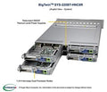 Supermicro Barebone BigTwin SuperServer 2U Dual Sockel 4189 SYS-220BT-HNC8R Complete System Only