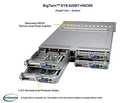 Supermicro Barebone BigTwin SuperServer 2U Dual Sockel 4189 SYS-620BT-HNC8R Complete System Only