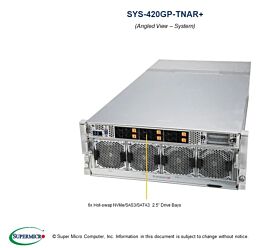Supermicro Barebone GPU SuperServer 4U Dual Sockel 4189 SYS-420GP-TNAR Complete System Only