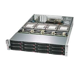 Supermicro Barebone Storage SuperServer Black 2U Dual Sockel 4189 SSG-620P-ACR16L