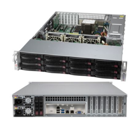 Supermicro Chassis SuperChassis 2U CSE-826BAC12-R802LPB
