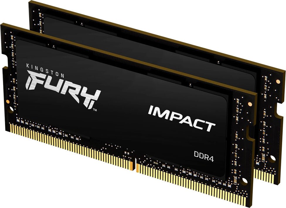 Kingston Fury Impact 64 GB (2x 32GB) Kit SO-DIMM DDR4-3200 KF432S20IBK2/64