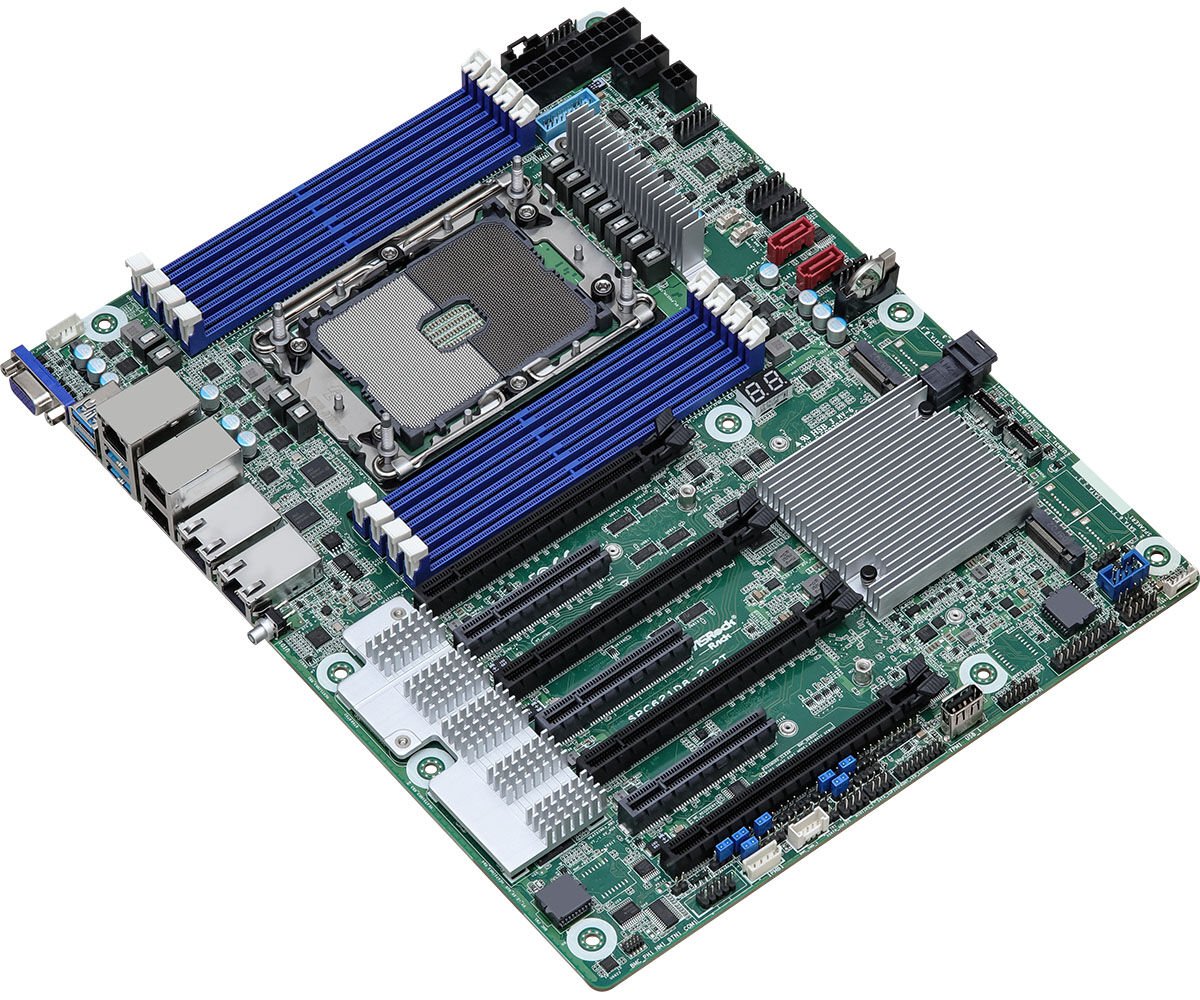 ASRock Mainboard C621A SPC621D8-2L2T ATX Sockel 4189 Single