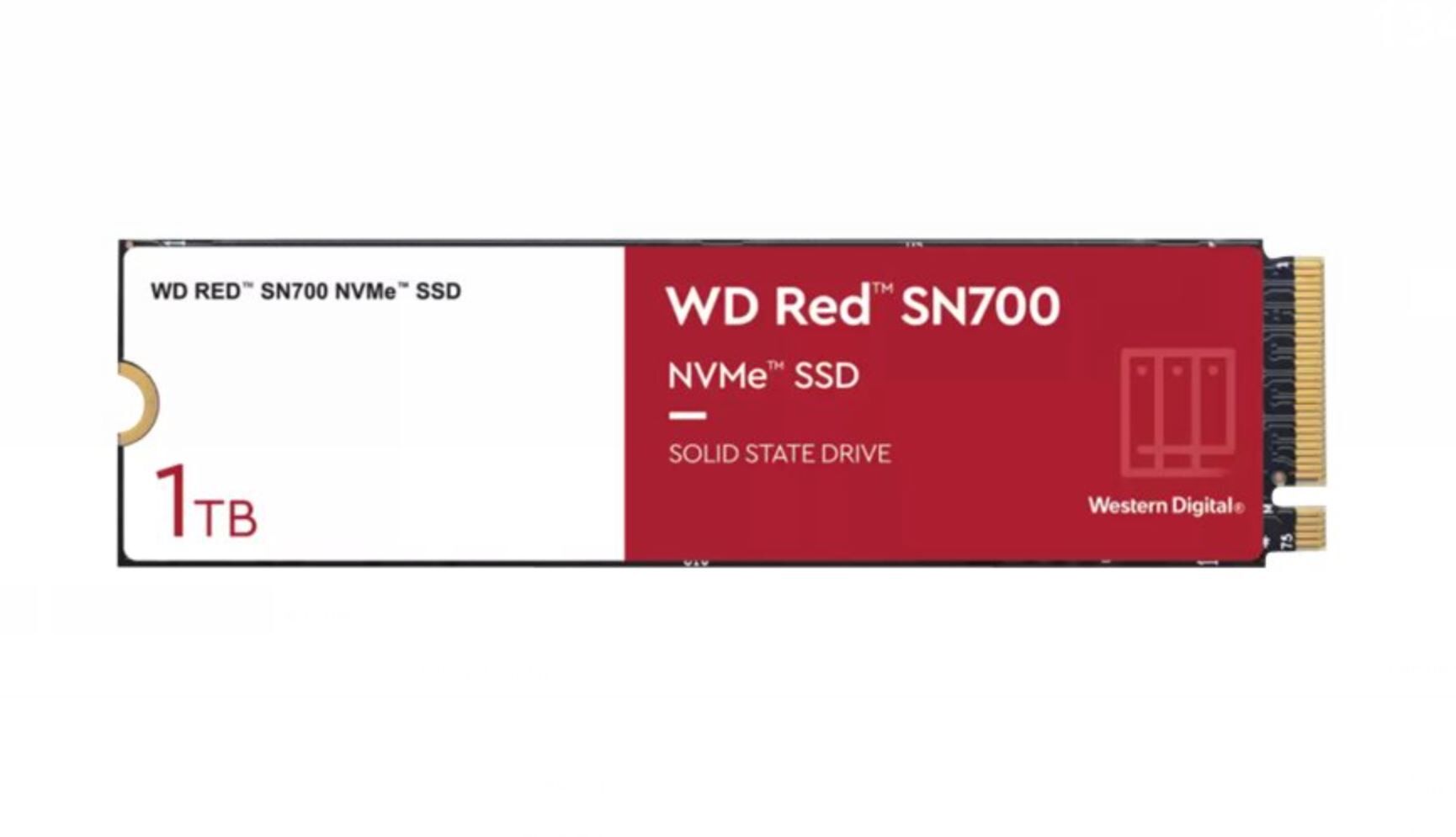 Western Digital Red NAS SN700 WDS100T1R0C 1000 GB 1,09 DWPD M.2 2280 PCIe 3.0 x4 (NVMe) SSD