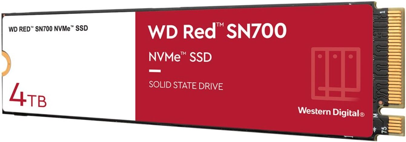 Western Digital Red NAS SN700 WDS400T1R0C 4000 GB 0,7 DWPD M.2 2280 PCIe 3.0 x4 (NVMe) SSD