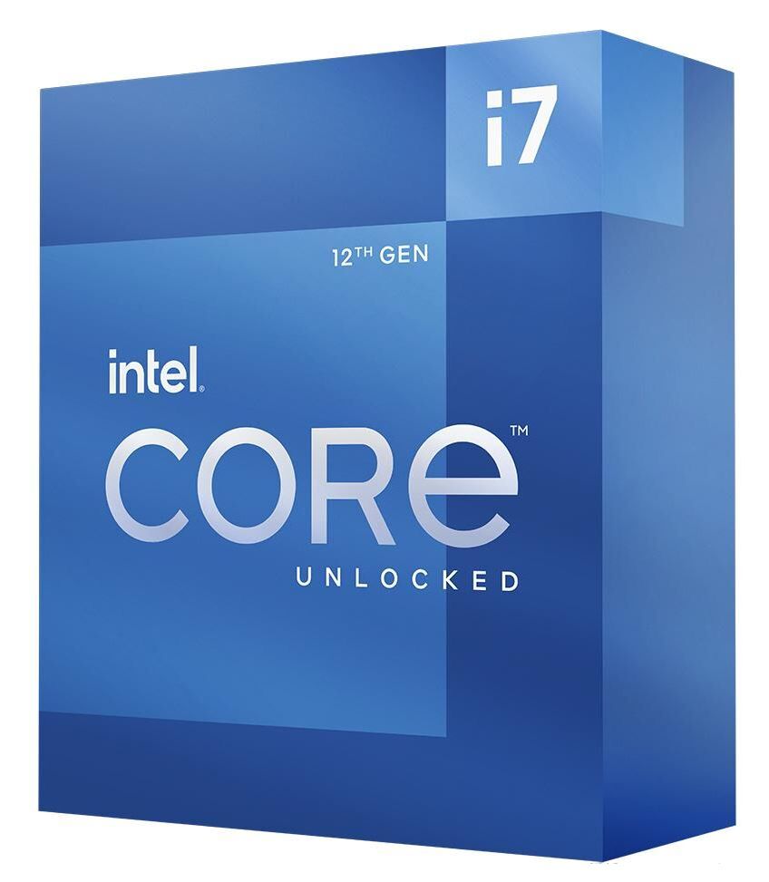 Intel CPU Core i7-12700K (12C/20T // 8P+4E) 3.6 GHz (5.0 GHz Turbo) Box without Kühler Socket 1700 TDP 125W