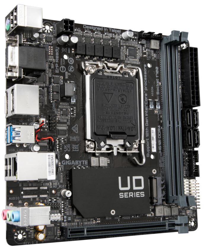 Gigabyte Mainboard H610I DDR4 mini-ITX Sockel 1700 DDR4-only single