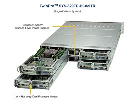 Supermicro Barebone Twin SuperServer 2U Dual Sockel 4189 SYS-620TP-HC8TR Complete System Only