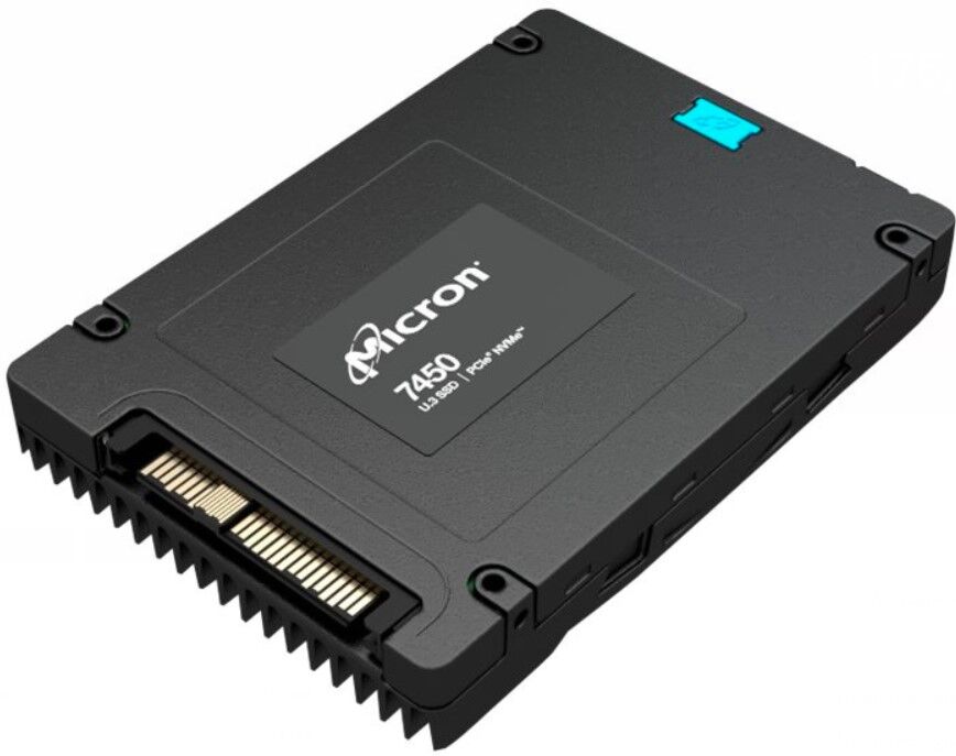 Micron 7450 PRO Read Intensive MTFDKCC1T9TFR-1BC1ZABYY 1920 GB 1,04 DWPD 2,5" 63,5mm U.3 PCIe 4.0 x4 (NVMe) SSD 256bit AES