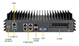 Supermicro Barebone IoT SuperServer Intel Xeon D-1718T (4C/8T) 2,6 GHz SYS-E302-12D-4C