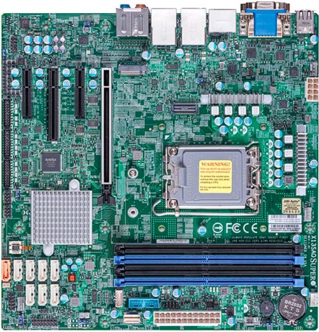 Supermicro Mainboard X13SAQ-B micro-ATX Sockel 1700 DDR5-only Bulk