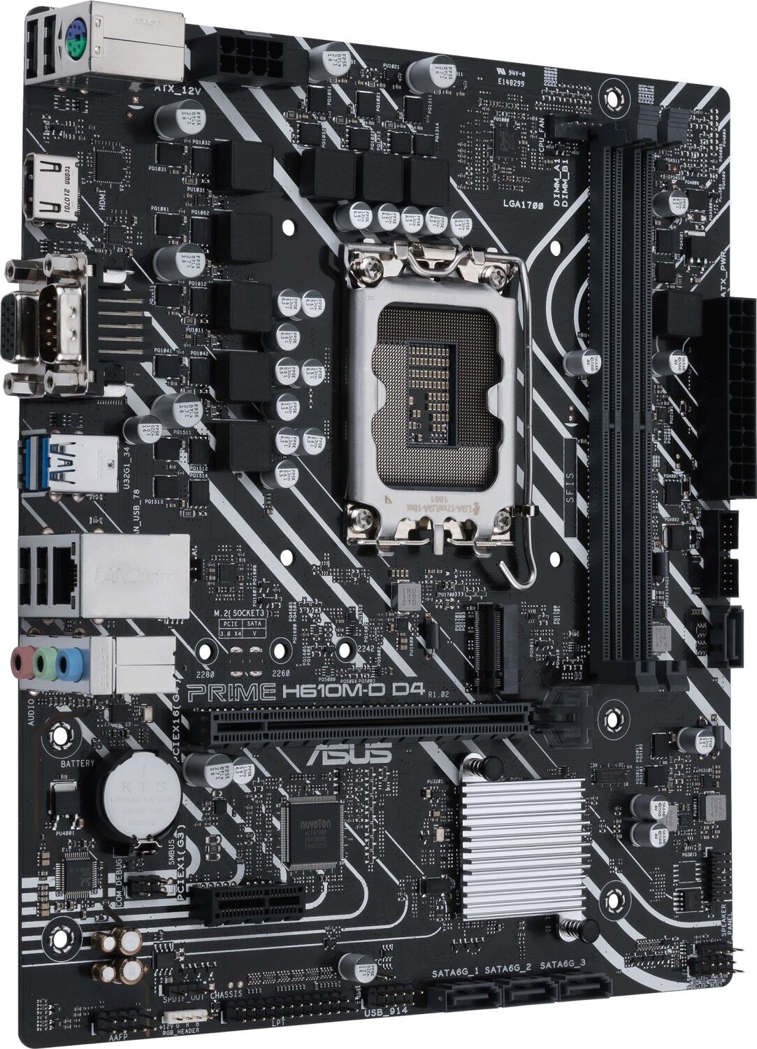 ASUS Mainboard PRIME H610M-D D4 micro-ATX Sockel 1700 DDR4-only Retail