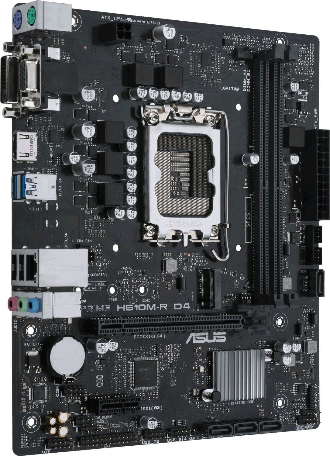ASUS Mainboard PRIME H610M-R D4-SI micro-ATX Sockel 1700 DDR4-only Retail