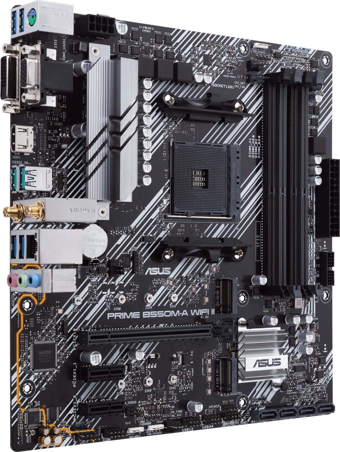 ASUS Mainboard PRIME B550M-A WIFI II micro-ATX Sockel AM4 Retail