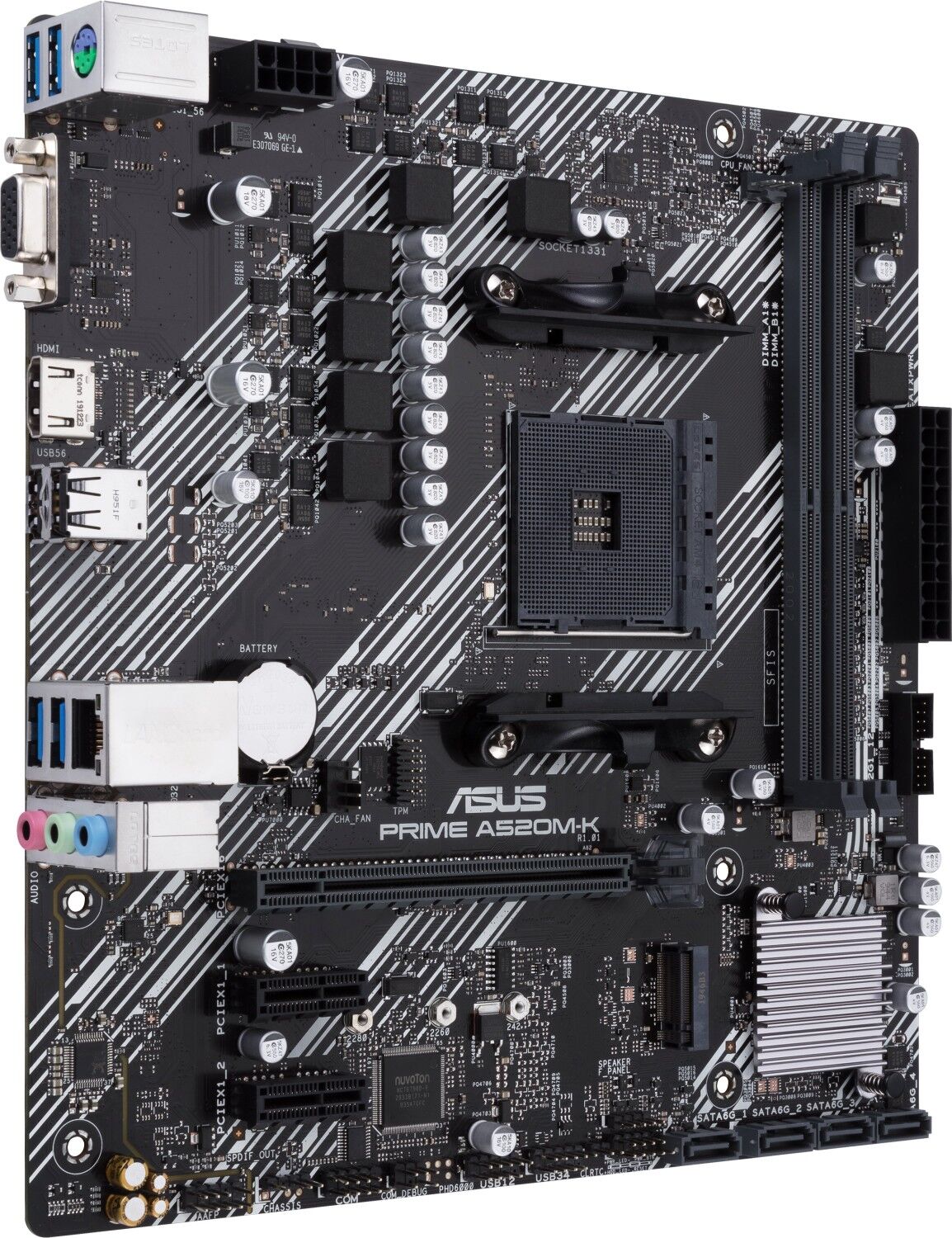 ASUS Mainboard PRIME A520M-K micro-ATX Sockel AM4 Retail