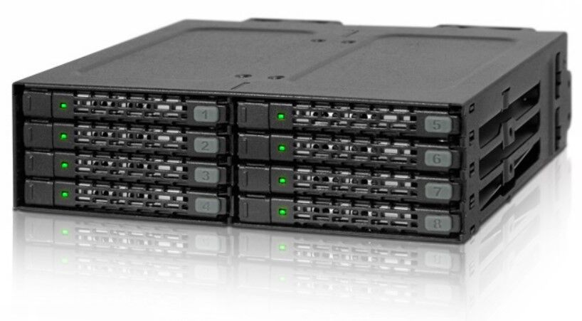 Icy Dock ToughArmor MB998SP-B Chassis 8 Bay 2,5" Bulk